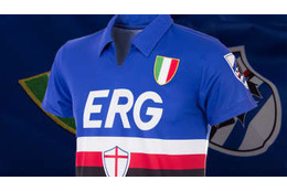 吉田のサンプドリア、「青がひたすら美しい」レトロユニフォームとジャケット 画像