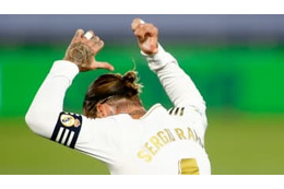 セルヒオ・ラモス、久保建英の前で決めた「超FK」がこれ 画像