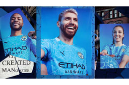 マンチェスター・シティ、「強烈なモザイク柄」の2020-21新ユニフォーム発表！ 画像