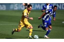 メッシ、リーガのアシスト新記録を樹立！その「ラッキーシーン」がこちら 画像