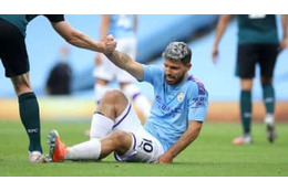 鉄人か…アグエロ、半月板損傷から1ヶ月で練習復帰へ 画像