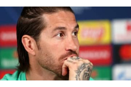 セルヒオ・ラモス、胸に彫った息子のタトゥーがこちら 画像