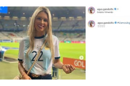 バルサ移籍寸前？ラウタロの美人彼女、「鬼腹筋のビキニ姿」がえぐい 画像