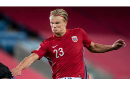 怪物ホーラン、ついに決めたノルウェー代表初ゴールがこれ！(動画あり) 画像