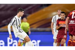 ユーヴェ加入モラタ、「看板にパス」 ロナウドも苦笑い 画像