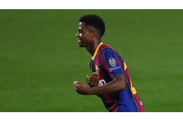 グリーズマンなしで大勝のバルサ、17歳ファティの「魔術パス」がこれ 画像