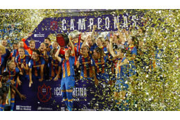 バルセロナ、史上初の男女3冠を達成！女子チームがとんでもないことに 画像