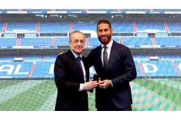 セルヒオ・ラモスの退団、レアル会長が説明 「彼がオファーを拒否した」 画像