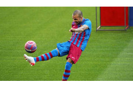 38歳アウヴェス、バルサ再デビュー戦で“ゴール”！「ギリギリPK」がこれ 画像