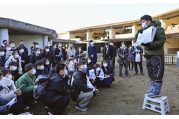 大川小遺族、高校生に講話 画像