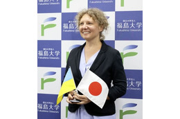 福島大にウクライナ人博士 画像