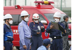 南海トラフ想定、総合訓練 画像