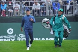 ＜速報＞上位浮上をねらう石川遼　パターでしのぎ、お先パットのパー発進 画像