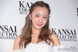 板野友美、スタイル維持の秘訣明かす 純白の“こだわりワンピ”も披露＜関西コレクション 2023 A／W＞ 画像