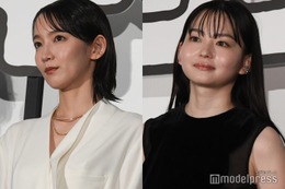 吉岡里帆、デコルテちら見せ 山田杏奈は透け素材で色気漂う 対照的なドレス姿で美スタイル披露【正体】 画像