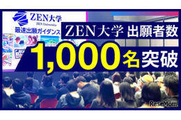 ZEN大学、出願者1,000名突破…全国から注目