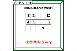 「空欄にいれるべき文字は？」マスにあてはまる文字を考えよう！【難易度LV.３クイズ】