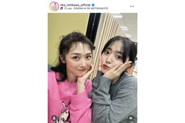 「眼福」石川梨華、鈴木愛理とバッタリ再会！仲良し2SHOTに反響「2人とも可愛い」