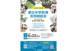【中学受験】都立中学校等合同相談会6/22…武蔵・小石川など全12校参加