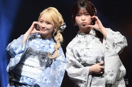 「日プ女子」出身・水上凜巳花＆ユリナ、三つ編み×浴衣がお似合い 投げキスにキュン【学生ランウェイ2025 SUMMER】
