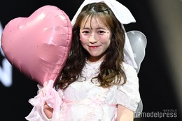 CUTIE STREET梅田みゆ、頬のキラキラメイクが可愛い ピンクコーデで魅了【オキコレ2025】 画像