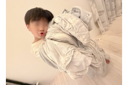 辻希美、三男がお気に入りの布団を抱いたほっこりSHOT公開「これが無いと寝られなくて」