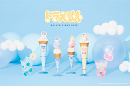 ジェラートピケカフェ「ドラえもん」とコラボ 特別仕様のクレープやジェラート、ソーダが登場
