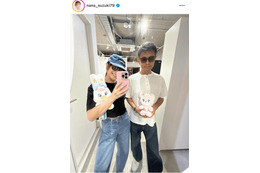 鈴木奈々、59歳父親とのお出かけSHOTに反響「仲が良いですね！」「めちゃめちゃ可愛い」
