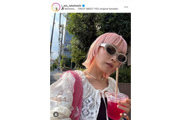 高橋愛、大胆イメチェンのピンク髪SHOTに反響「めちゃめちゃ似合ってます」「本当に可愛いです！」