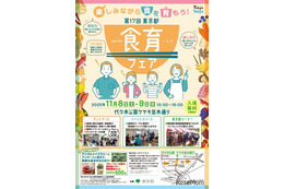 ワークショップや販売など「東京都食育フェア」11/8-9