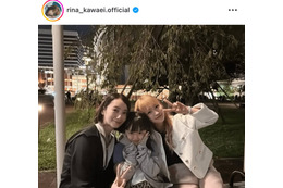 川栄李奈、波瑠＆池村碧彩とギュッと密着！ドラマ『フェイクマミー』仲良しオフSHOTを公開