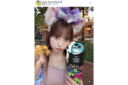 元モー娘。生田衣梨奈、“卒業旅行”の香港ディズニーSHOTに反響「リーナベルコーデかわいい」「似合いすぎ」
