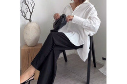 大人の「ゆるモノトーン」の鉄則とは。【ZARA】のシューズが引き締め役【40代の毎日コーデ】