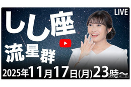 しし座流星群の活動ピーク、11/17深夜以降…ライブ配信も