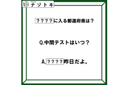 クイズです！「中間テストはいつ？〇〇〇〇昨日だよ」〇〇〇〇には都道府県名が入ります。どこでしょう【難易度LV２.・甘口】