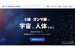 早大シンポ「X線・ガンマ線で宇宙と人体を視る」3/28…中高生対象