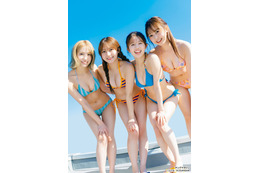 AKB48鈴木くるみ・大盛真歩・正鋳真優・下尾みう、“グラビア選抜”4人がカラフルビキニ姿披露
