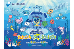 新江ノ島水族館×たまごっちとのコラボイベント、“お世話”の工夫学ぶ特別展示にコラボドリンクやグッズも