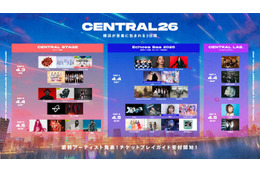 都市型フェス「CENTRAL 2026」最終出演アーティスト＆タイムテーブル解禁【一覧】