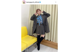 矢口真里、ほっそり美脚チラ見せの衣装SHOTに反響「最高です」「天使のような可愛さ」