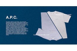 A.P.C.別注TシャツをFREAK’S STOREが3月中旬発売。シンプルで洗練されたロゴがデザイン