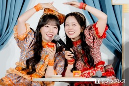 CUTIE STREET、食レポでガチ対決「今年一番緊張したかも」“スプーンダンス”も披露