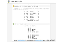 第67回国際数学オリンピック日本代表、灘・開成ら6人が決定 画像