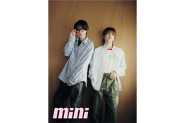 KEY TO LIT井上瑞稀＆中村嶺亜、リンクコーデ着こなす「mini」春のファッショントレンド特集トップバッターで登場