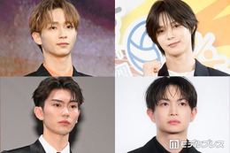 実写化「ブルーロック」出演話題の野村康太・綱啓永・樋口幸平、&TEAMのK不在も仲良し“Kポーズ”ショットに喜びの声「全員イニシャルK」「愛が伝わる」 画像
