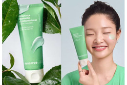 INNISFREE、緑茶由来のやさしさで洗う「グリーンティー セラミド クレンジングバーム」登場