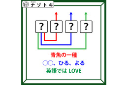 クイズです！「３個の単語から４文字の単語を導け！」ひとつでも分かればいけるかも！【難易度LV.３・中辛】