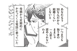 結婚の催促ばかりしてくる母の電話にうんざり。世間体を考えて都合のいい相手を探した結果…【サレた日には夜食を #４】