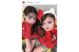 「今日好き」雨宮由乙花＆未苺姉妹「2人合わせて35kg痩せた」2ショット動画に反響「スタイル抜群」「系統違いの最強姉妹」 画像