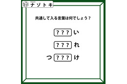 クイズです！「頭が『つ』お尻が『け』。当てはまる文字を考えよう」隠れている言葉はなに？【難易度LV.３・中辛】